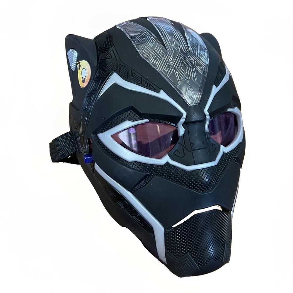 Marvel Legends Avengers Black Panther Face Mask Purple Lights Wakanda Halloween